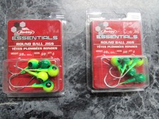 LOTE de 2 Señuelos de Pesca Berkley Essentials Plantilla de Bola Redonda 3/8oz 3/0
