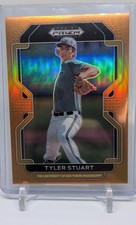 2022 Panini Prizm Draft Picks - Tyler Stuart #PDP179 Neon Orange Prizm /50 (RC)