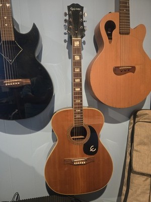 1970s Epiphone Blue Label Acoustic Guitar Ft 135
