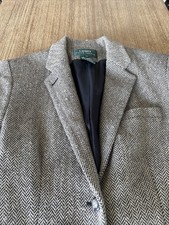Vintage Lauren Ralph Lauren Tweed Blazer Equestrian 2-Button USA