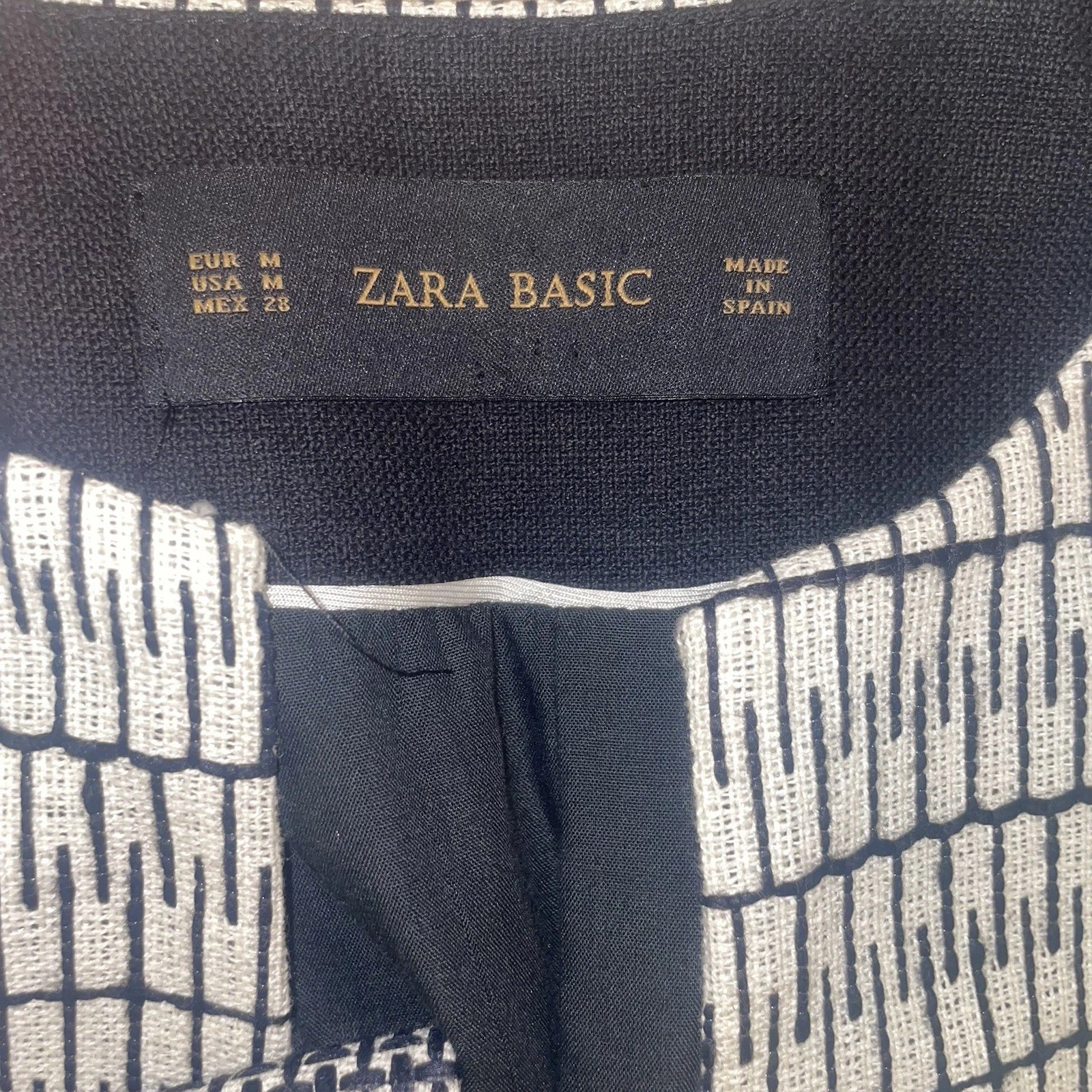 ZARA Basic Longline Jacket Open Lightweight Black… - image 3