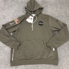 Baltimore Ravens Hoodie Mens Medium Nike Salute To Service Pullover NFL NEW