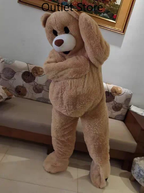 Halloween Dibujos Animados Oso Pardo Juegos con disfraces Mascota Disfraz Conjunto Navidad Unisex Carnaval Foto 4 de 4