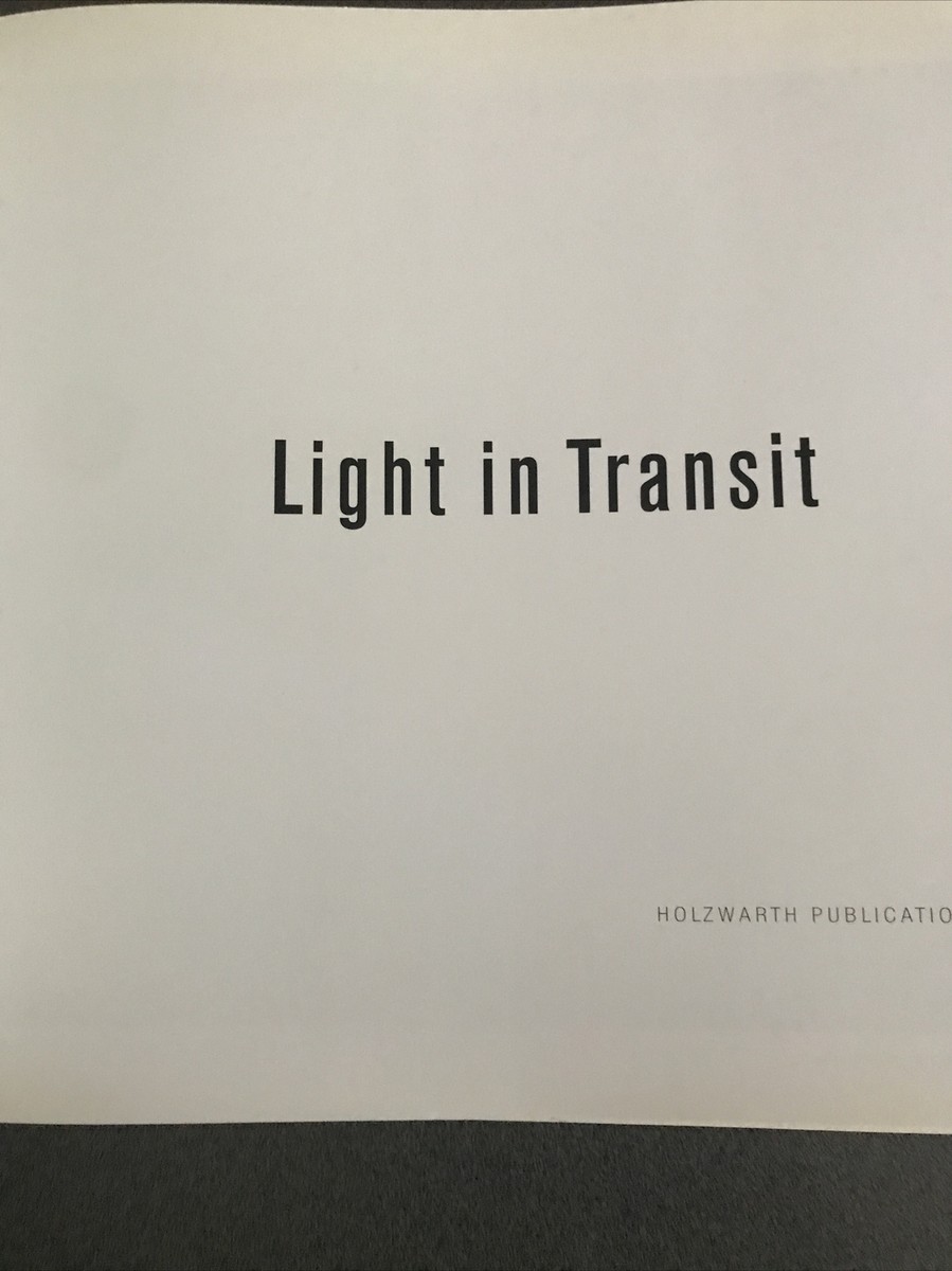 RARE ART PHOTOGRAPHY BOOK Vera Lutter: Light In Transit HARDCOVER