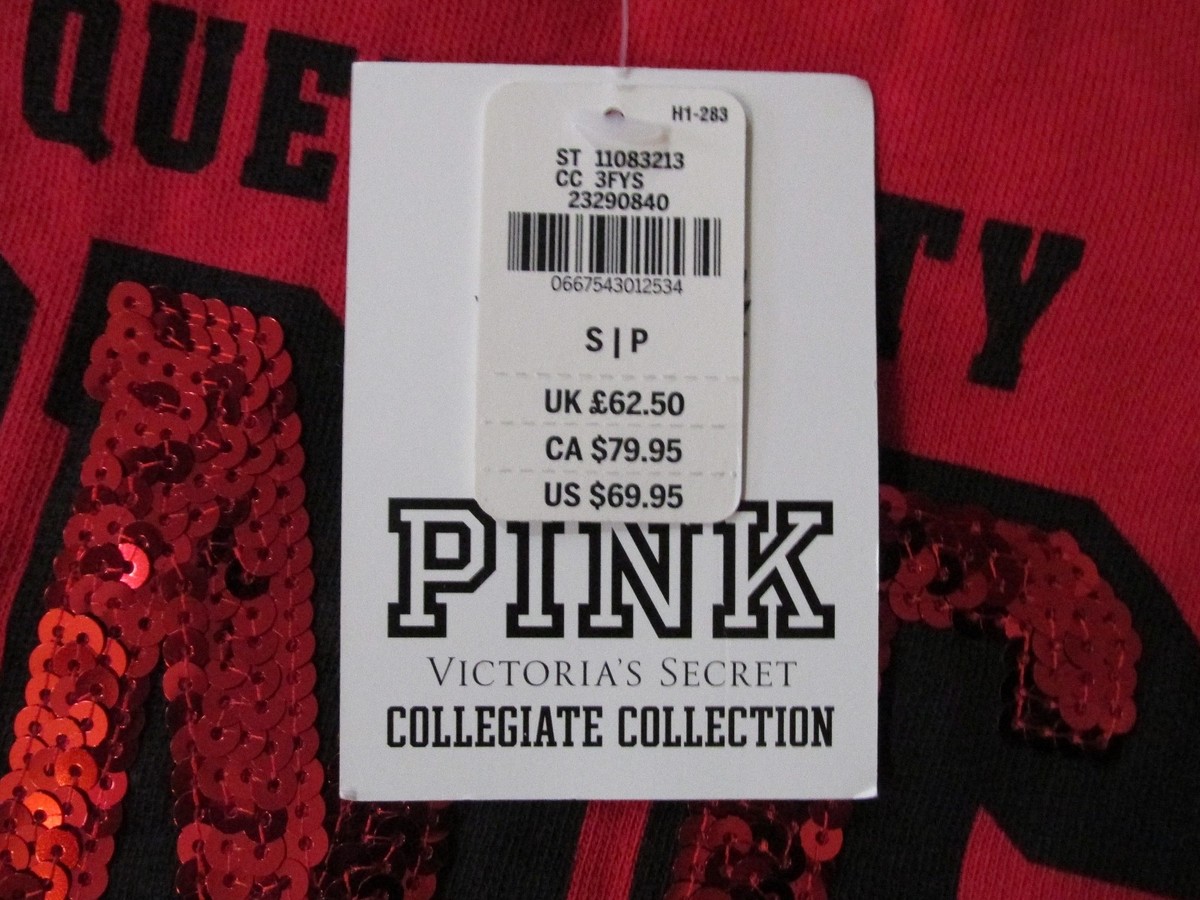 Sweat-shirt Victoria's Secret Rose à Paillettes 