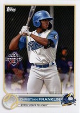 #PD-144 Christian Franklin - Myrtle Beach Pelicans - 2022 Topps Pro Debut Baseba