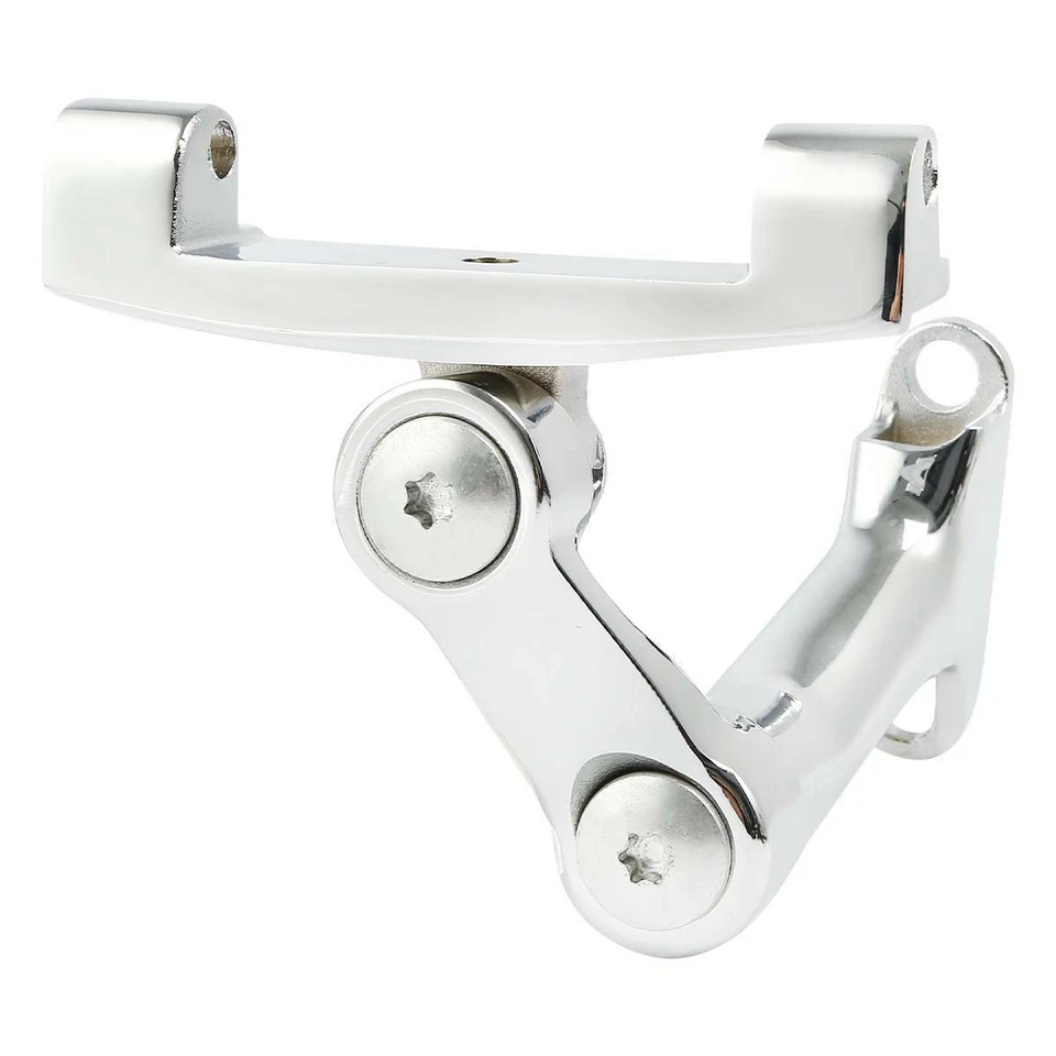 Soporte de piso ajustable cromado para pasajero trasero para Harley Touring 1993-2025 Foto 4 de 4