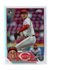 3 count lot 2023 Topps Chrome Update REFRACTOR Casey Legumina Rookie Cards REDS