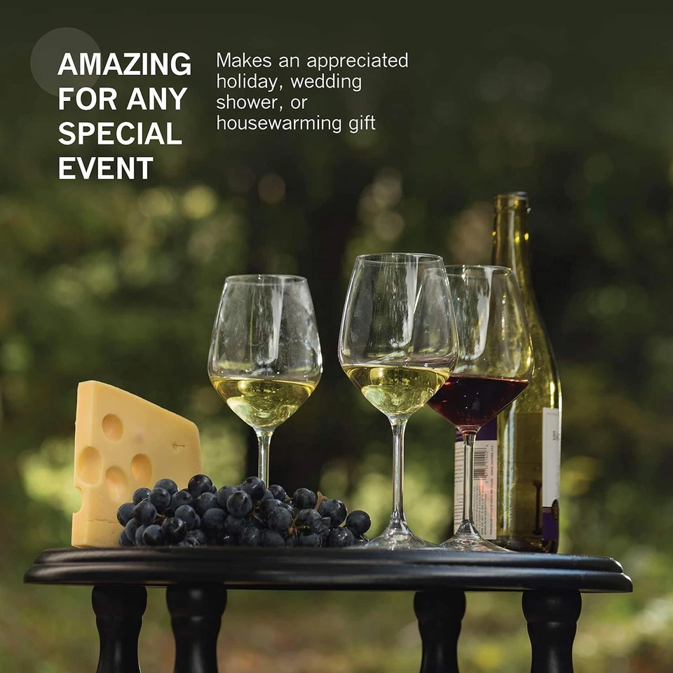 Copos de vinho branco (conjunto de 4) cristal Bormioli Rocco 14,75 oz - Imagem 3 de 4