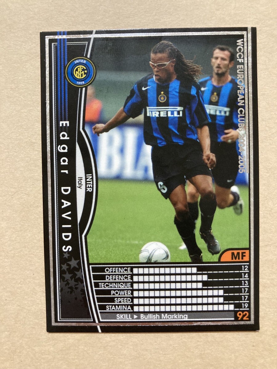Edgar Davids 2004-2005 04-05 Panini WCCF Soccer Card Rare Inter
