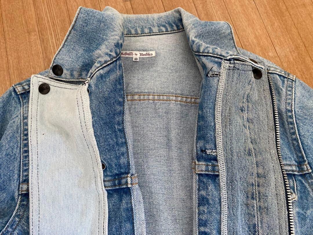ジャケット・アウター Rebuild by Needles MotocrossJacket NEEDLES[ニードルズ] 23AW MW Jean Jacket-14oz Denim/Glitch Stitch