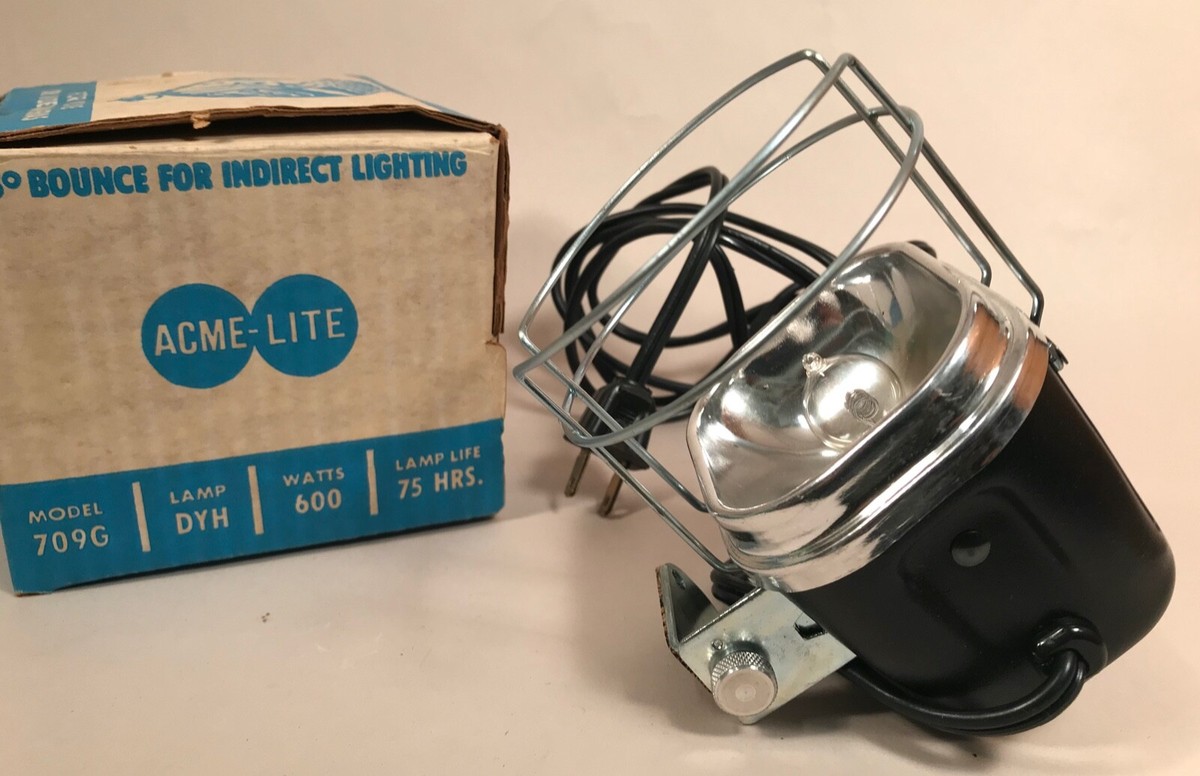 アクメ　アメリカ製50年代　ライト Acme-Lite Quartz Light for Movie, Video Camera, Vintage