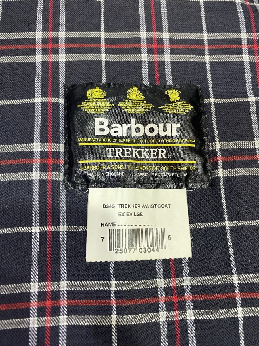 バブアー Barbour TREKKER WAISTCOAT XL Vintage Barbour Trekker Waistcoat Olive Size XL Vest Gilet