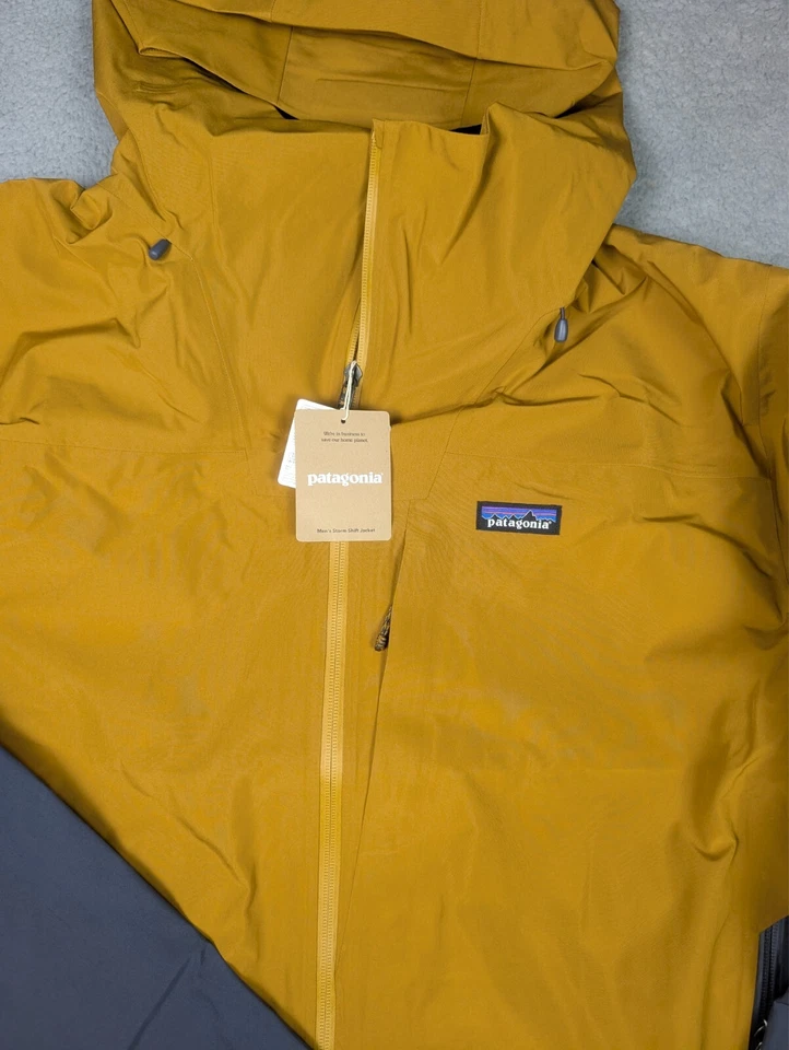 Patagonia Storm Shift Gore tex Jacket Mens 2XL Raptor Brown Waterproof Hooded - Image 4 of 4