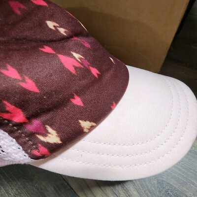 Patagonia Wish Tails Ruby Red Duckbill Trucker Hat Running Cycling Lightweight Patagonia Wish Tails Dark Ruby Red Duckbill Trucker Hat  main image 3