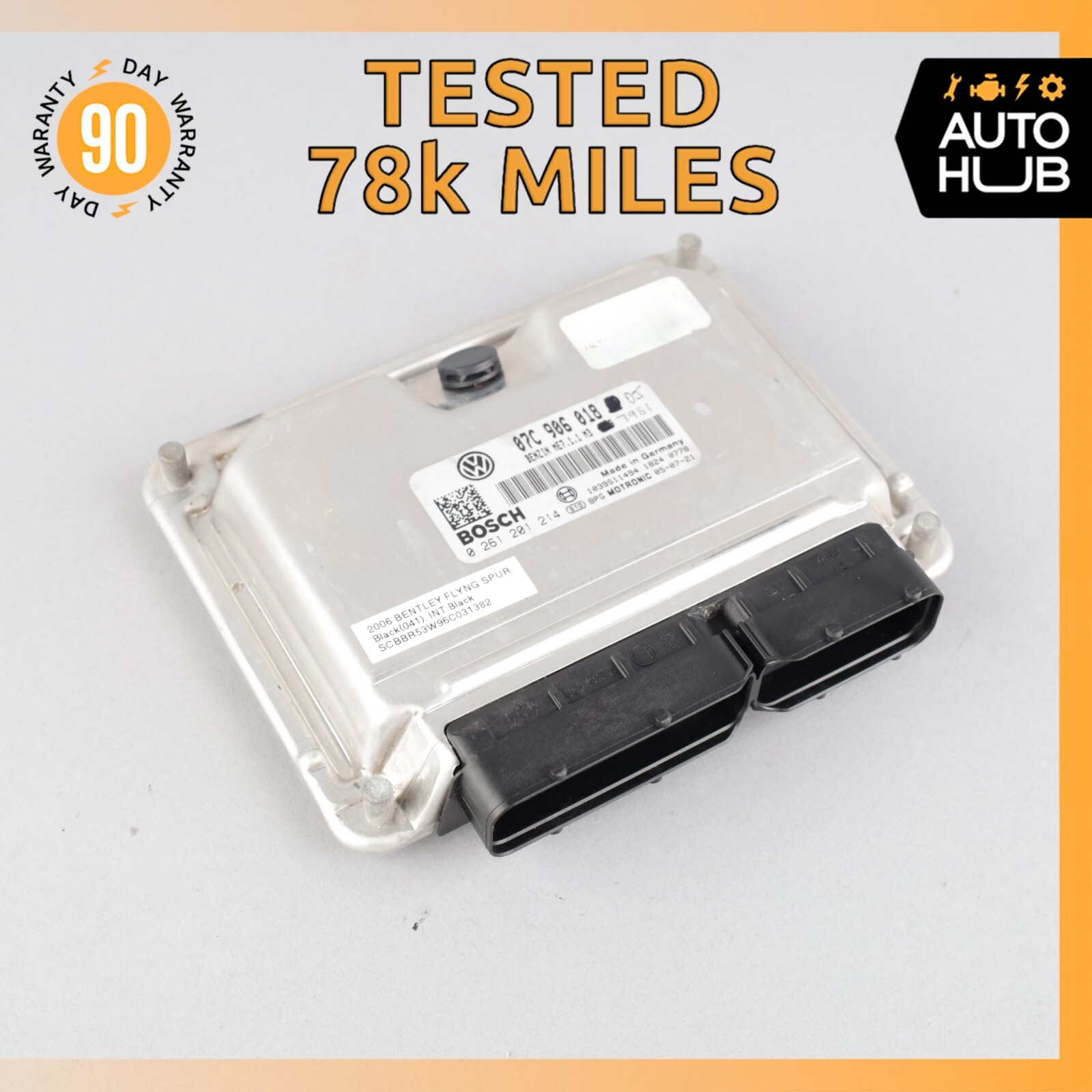 2006 Bentley Continental Flying Spur 6.0L W12 Engine Control Module ECU OEM 78k
