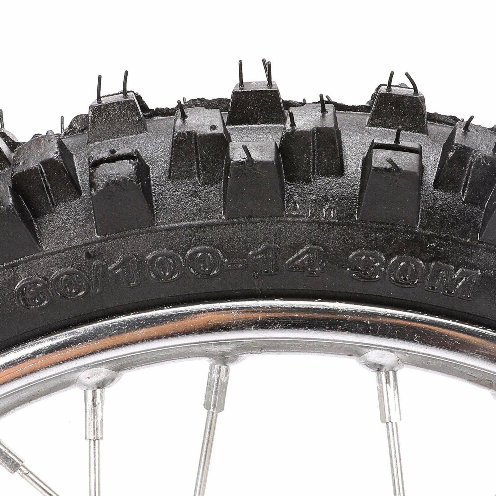 ROUE AVANT 14' 60/100-14 MOYEU GRIS M50 - Dirt Bike France