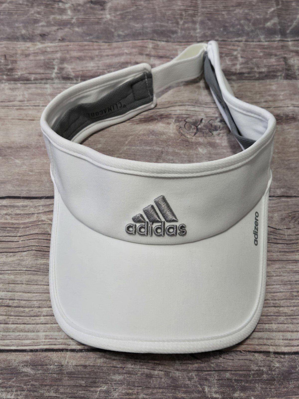 Adidas Mujer Adizero Visera Ajustable Blanco Gris Deportes Golf Climacool