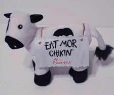 Chick-fil-A Stuffed Cow Plush Eat Mor Chikin 2017  5" Stuffed Animal