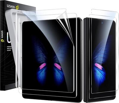 WSKEN Samsung Galaxy Z Fold 5/4 Schutzfolie +2 Pack Display HD Klar Glas