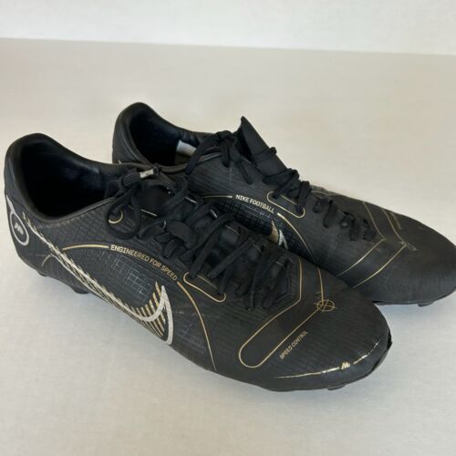 Mens Nike Mercurial Vapor 14 Pro FG Black Gold Soccer Cleats Sz 7.5 DJ2869-007 - 第 2/15 張圖片