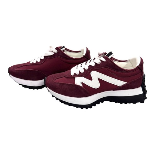 Steve Madden Womens Campo Wine Dark Red Tennis Shoes Sneakers Size 5.5 NEW BOX