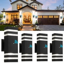 4X Dusk to Dawn Sensor Outdoor Wall Light Exterior Lighting Fixture Porch Sconce