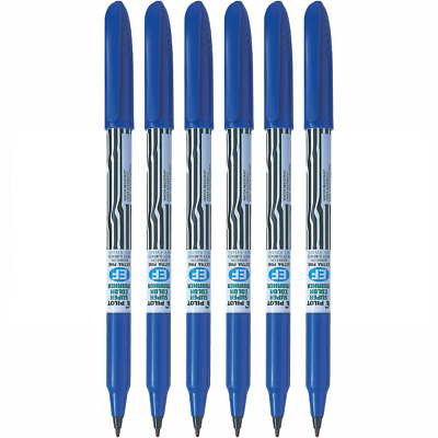 Pilot Super Color Marker Pen Extra Fine SCAN-EF Bullet Tip Pack of  Blue
