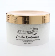DONNA BELLA VANILLA CONFESSIONS 24k Deluxe Rejuvenating Salt Scrub - 13.4 oz