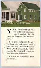 York, PA Fulton, Mehring & Hauser Co. Lowe Brothers Advertising Postcard c1920's