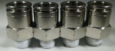 4 Air Ride System Fittings Straight 14 Npt Male To 12 Air Hose Push In Bags