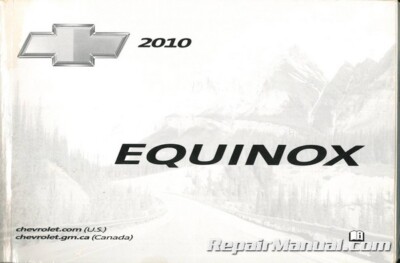 Used 2010 Chevrolet Equinox Owners Manual | eBay