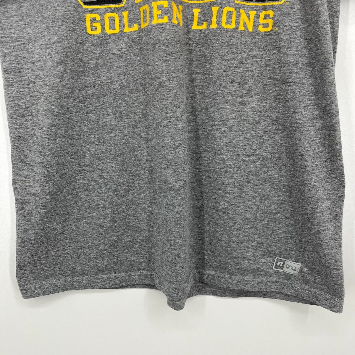 Russell T-Shirt Men's M Gray UAPB Arkansas Pine Bluff Golden Lions NCAA