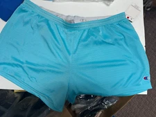 Women's Champion Athletic Wear Baby Blue Mesh Shorts New With Tag XL