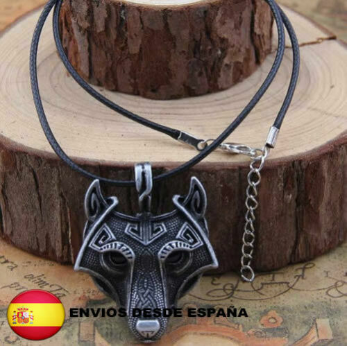 Collier Viking avec corde en cuir pendentif et breloque pour rune