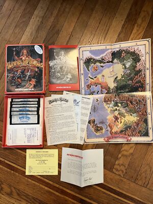 Tunnels and Trolls Crusaders of Khazan IBM/Tandy New World Computing CIB W/ Map