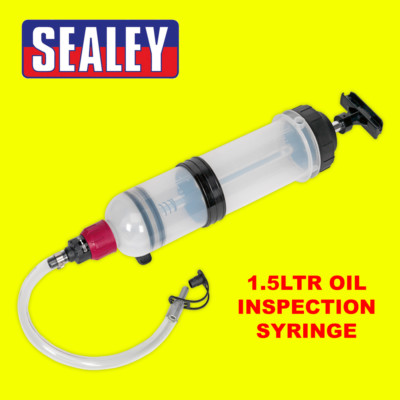 Sealey VS405 KFZ Auto Öl Flüssigkeit Inspektion Saug Transfer Spritze 1,5ltr