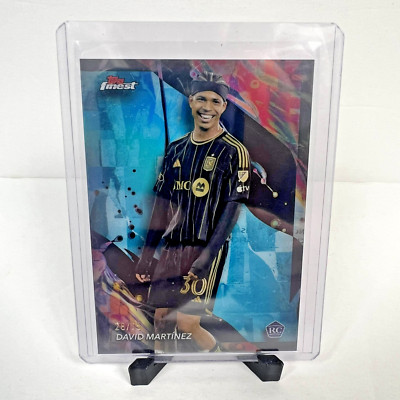 2024 Topps Finest MLS David Martinez #108 Aqua Refractor (RC) Uncommon /75 LAFC