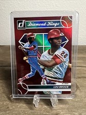 Donruss 19 Lou Brock 2023 Holo rojo DK, SN2023 Cardenales de San Luis