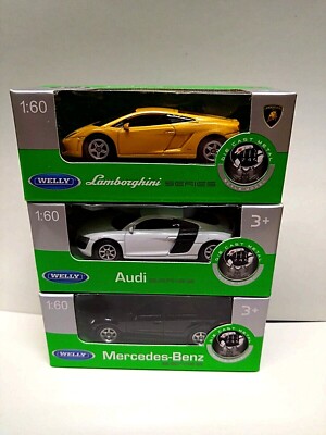 Mercedes ML / AUDI R8 / LAMBORGHINI Gallardo ---  Welly 1:60 Modelle --