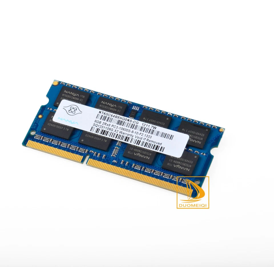 Nanya 8GB 2RX8 PC3-10600S DDR3 1333Mhz 204Pin 1.5V SODIMM Laptop Memory RAM D&D - Image 4 of 4