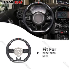 Carbon Fiber Steering Wheel for Mini LCI 2 F54 F55 F56 F57 F60 22-24 with Heated