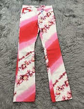 Designer Gianni Versace Jeans Couture Pants Sea Shell Size 29 Italy Y2K VTG