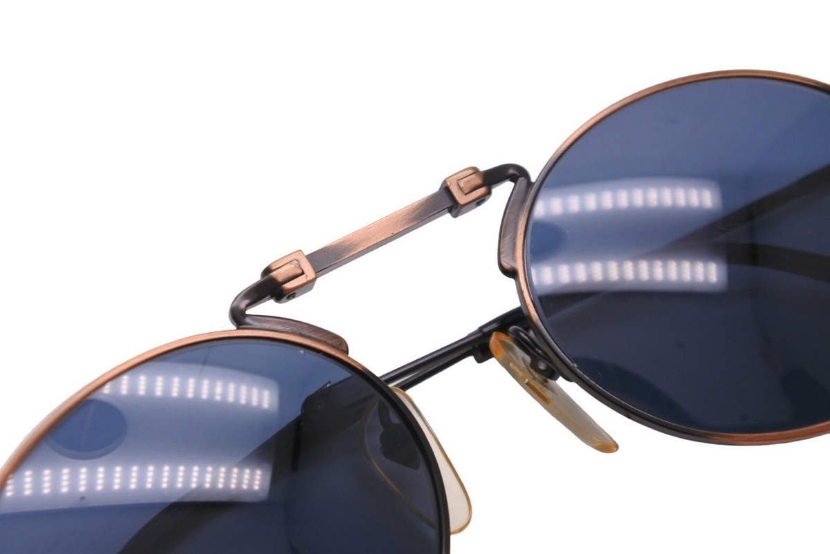 Jean Paul GAULTIER 56-9101 Vintage Metal Black Frame Smoke