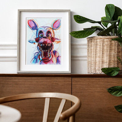 Toy Foxy Ballpoint Pen Art Print, Five Nights At Freddy 2 Poster