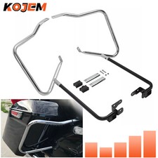 Rear Saddlebag Bags Bracket Crash Guard Bar For Harley Road Electra Glide 14-26