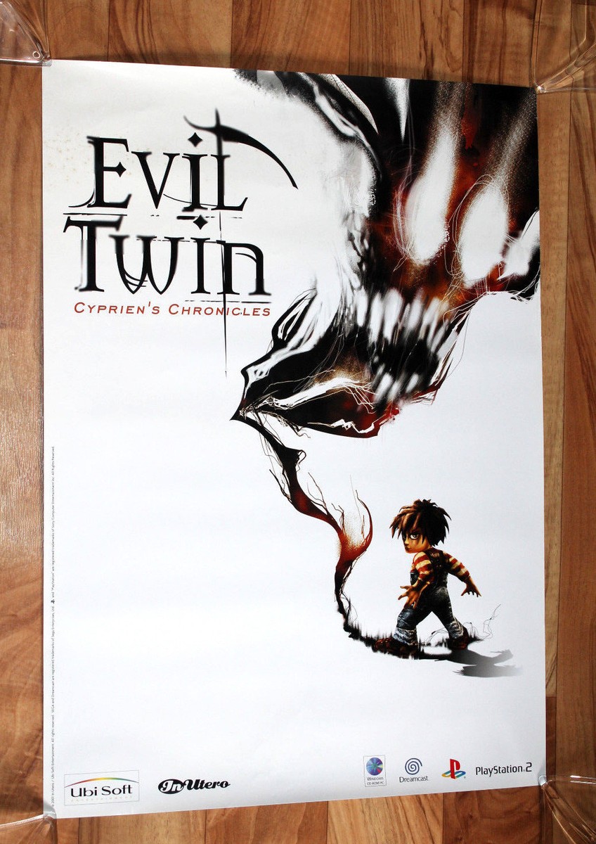 Evil Twin Cyprien's Chronicles Game Store Promo Poster Dreamcast