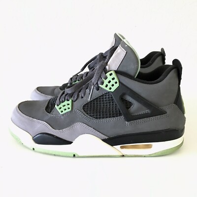 Jordan Air Jordan 4 Retro Green Glow 2013 Gray Black Sneakers 308497-033 Size 8 Nike Air Jordan 4 Retro Green Glow 2013 308497-033 Men main image 3