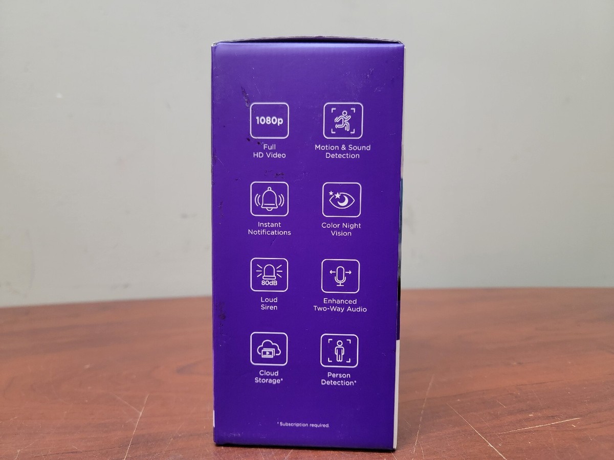 Roku Smart Home Indoor Camera SE Wired Wi-Fi Connected Security