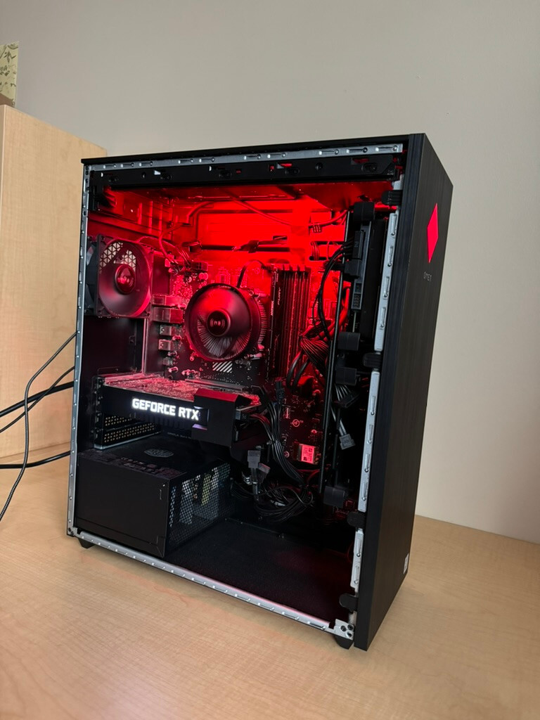 HP OMEN 25L Gaming Desktop, Black, RTX 2060 SUPER, Intel Core i7